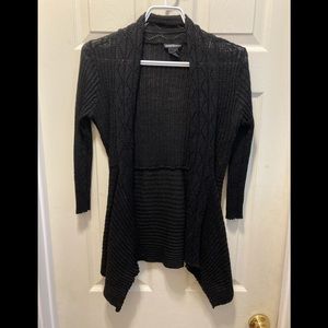 3/20 Lauren Michelle open front cardigan black